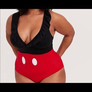 Torrid Mickey Mouse swimsuit size 5 5x